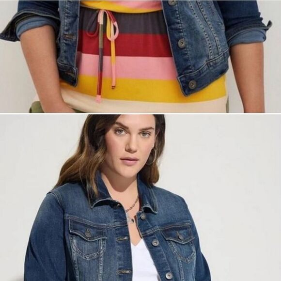 Torrid Women's Blue Denim Jacket New With Tags - Picture 14 of 15